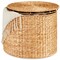 Best Choice Products Large Round Storage Ottoman W/ Lid, Handwoven Water Hyacinth Footstool